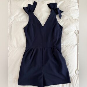 Aqua Navy Blue Dress Top